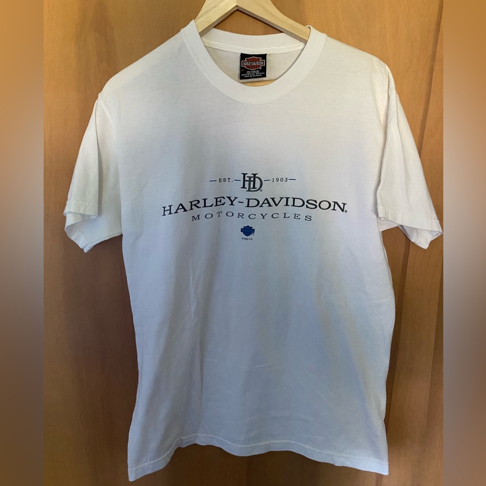 Vintage 2000 Harley-Davidson White Short Sleeve Tee